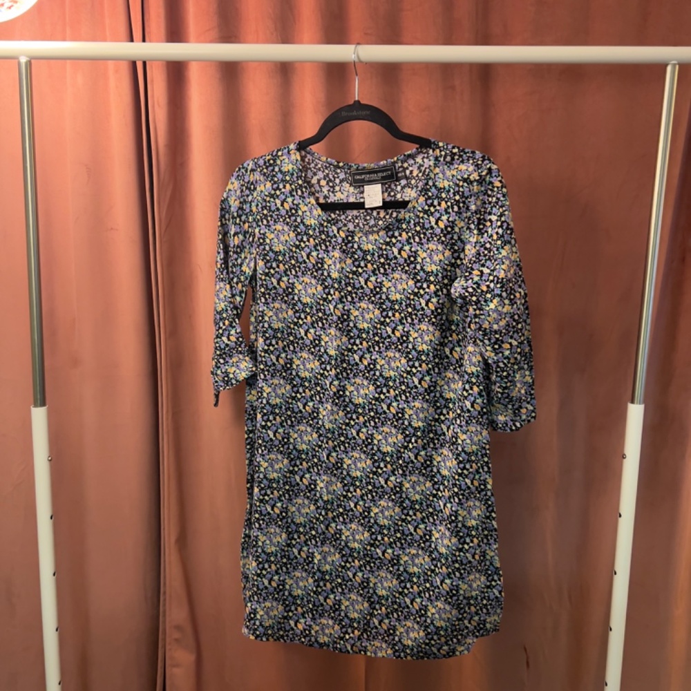 Vintage Floral Mini Dress